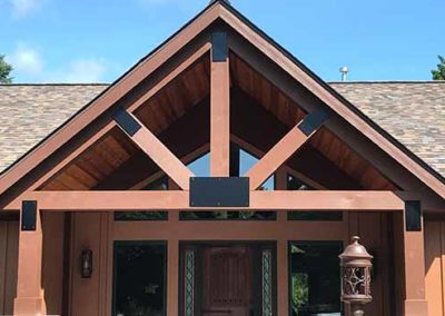 front porch roof A M Construct Inc. in West Bend, WI